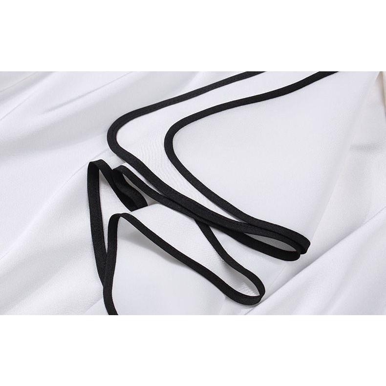 Women's Elegant Ruffle Wave Long Sleeve Spring Autumn Blouse - Frimunt Clothing Co.