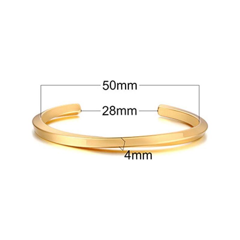 Men Twisted Cuff Bangle Mobius Bracelet Stacking Bangle Stainless Steel Unisex Jewelry - Frimunt Clothing Co.