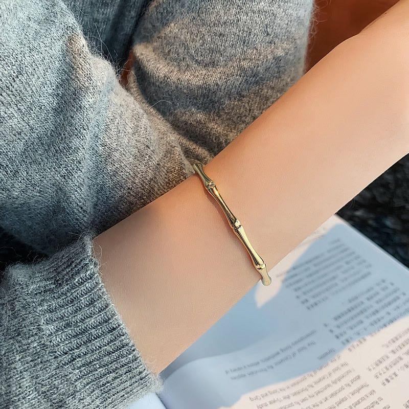 Women's New Design Bamboo Shape Adjustable Size Bracelet - Frimunt Clothing Co.