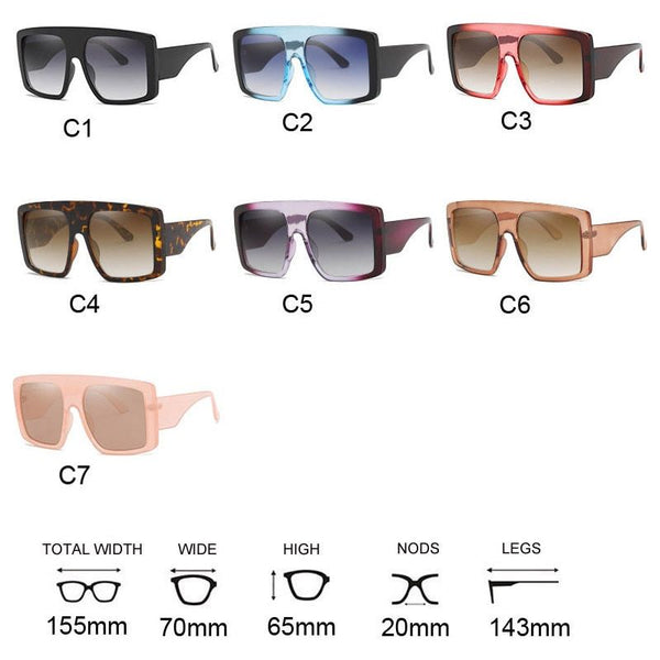 Big Frame Oversized Design Women's Sunglasses UV400 - Frimunt Clothing Co.