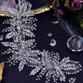 Luxurious Rhinestone Headband Silver Hair Accessories Bling Bride Tiaras - Frimunt Clothing Co.