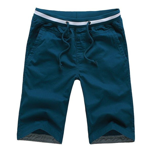 Men's Summer Casual Straight Cut High Quality Cotton Beach Short Pants Candy Colors Plus Sizes 5XL