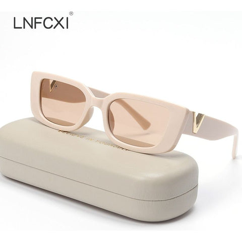 Retro Small Frame Cat Eye Sunglasses for Women 2022 Luxury V  Jelly Sunglasses with Metal Hinges UV400 - Frimunt Clothing Co.