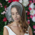 Bridal Simple Tulle Blusher Face Birdcage Veil - Frimunt Clothing Co.