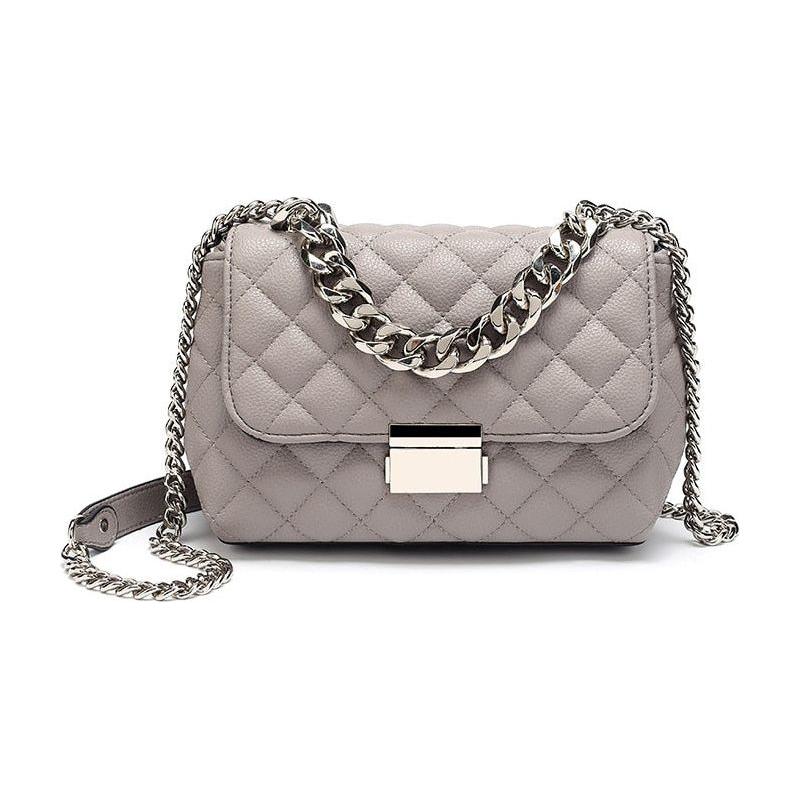 Women Chain Shoulder Bag Diamond Lattice Luxury Handbags - Frimunt Clothing Co.