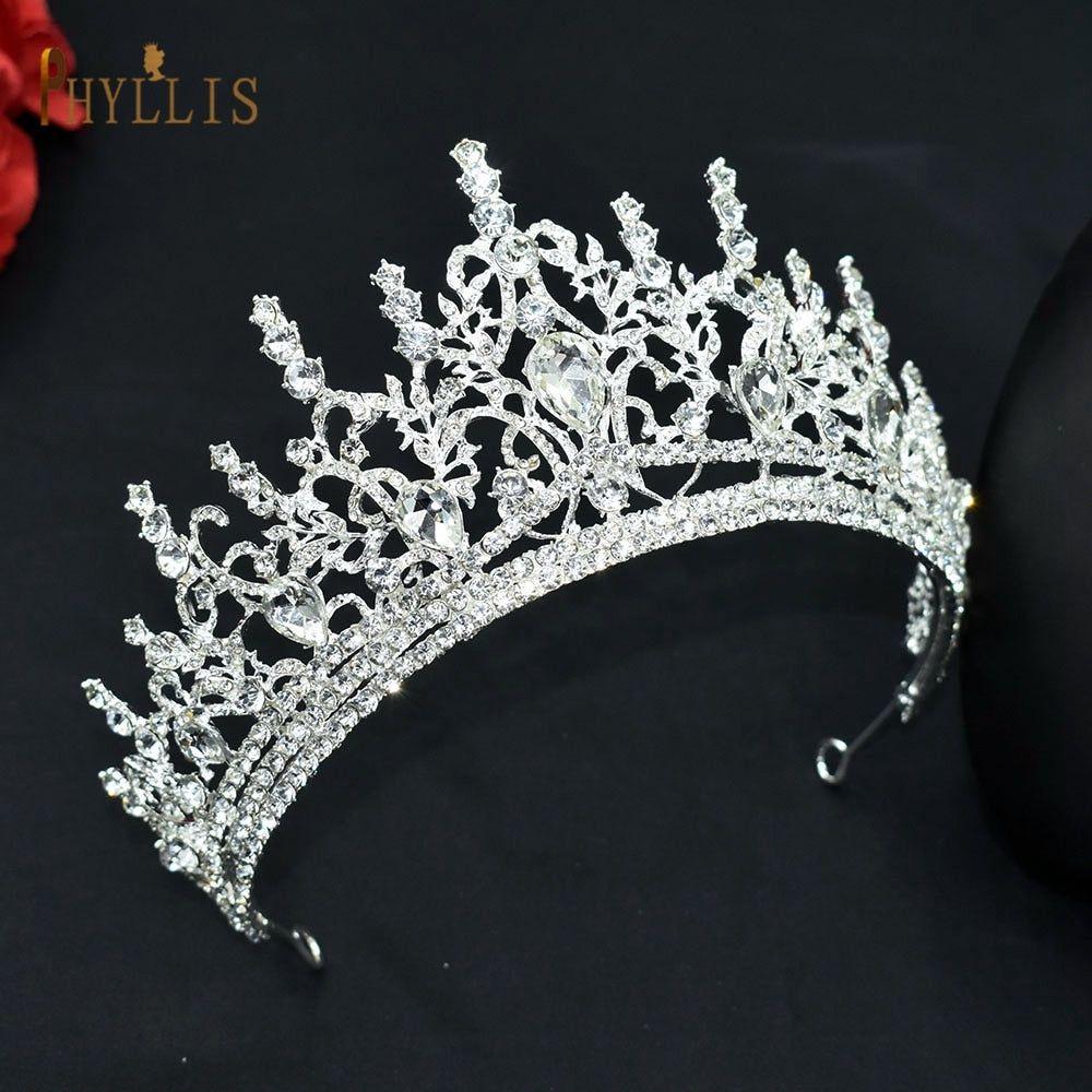 Luxury Crystal Crown Bridal Headwear Tiaras Pageant Hair Jewelry - Frimunt Clothing Co.