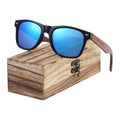 BARCUR Black Walnut Sunglasses Wood Polarized Sunglasses UV400 Protection Eyewear Wooden Original Box - Frimunt Clothing Co.
