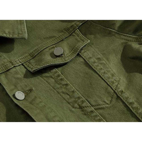 Men's Summer Classic Denim Jacket Casual Slim Fit Jeans Jacket 100% Cotton Denim
