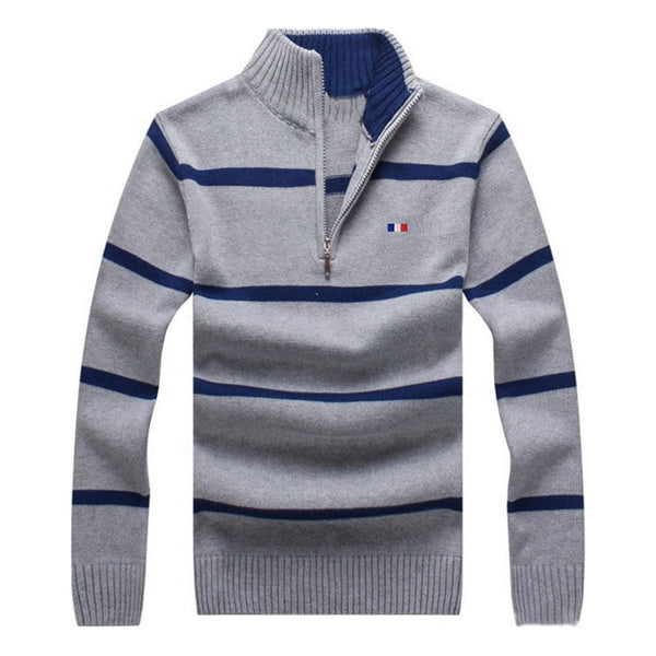 100% Cotton Men Sweater Autumn Winter Size M-3XL Classic Casual Best High Quality France Sweaters - Frimunt Clothing Co.