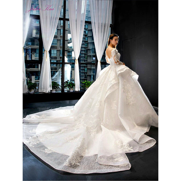 Julia Kui High-End Vintage Princess Silhouette Wedding Gown - Frimunt Clothing Co.
