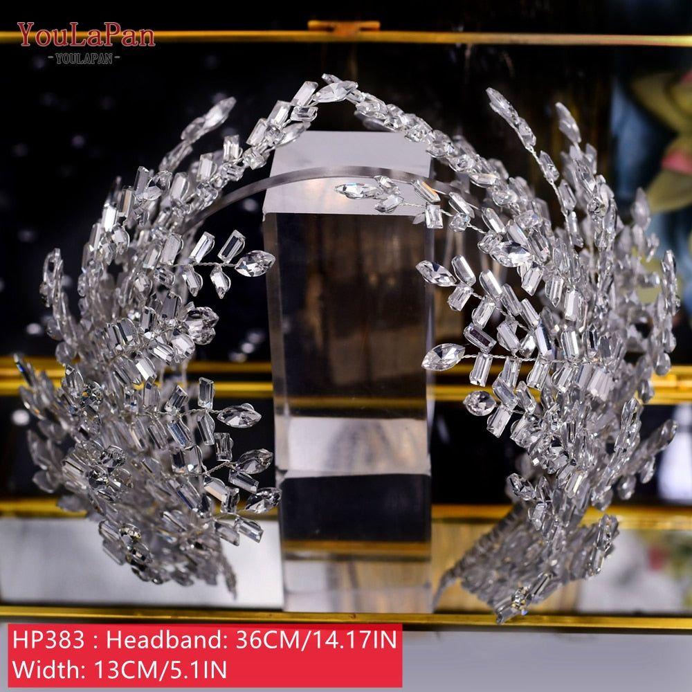 Bride Crown/Hair Vine With Rhinestones Luxury Bridal Headwear Accessories - Frimunt Clothing Co.