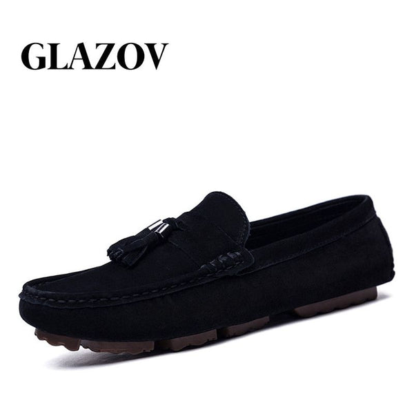 Luxury Brand Fashion Soft Moccasins Men Loafers High Quality Genuine Leather Suede Driving Shoes - Frimunt Clothing Co.