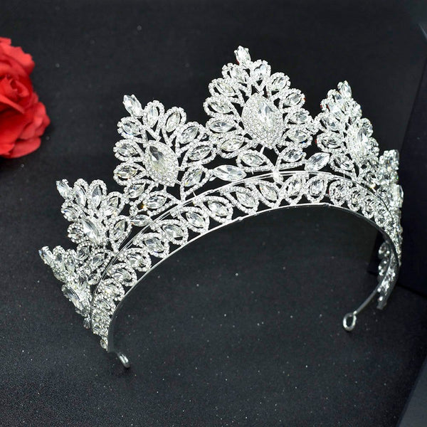 Luxury Crystal Crown Bridal Headwear Tiaras Pageant Hair Jewelry - Frimunt Clothing Co.