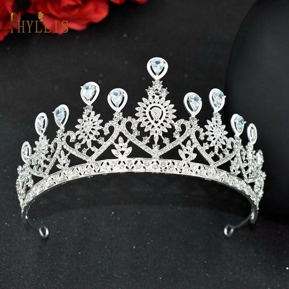 Luxury Crystal Crown Bridal Headwear Tiaras Pageant Hair Jewelry - Frimunt Clothing Co.