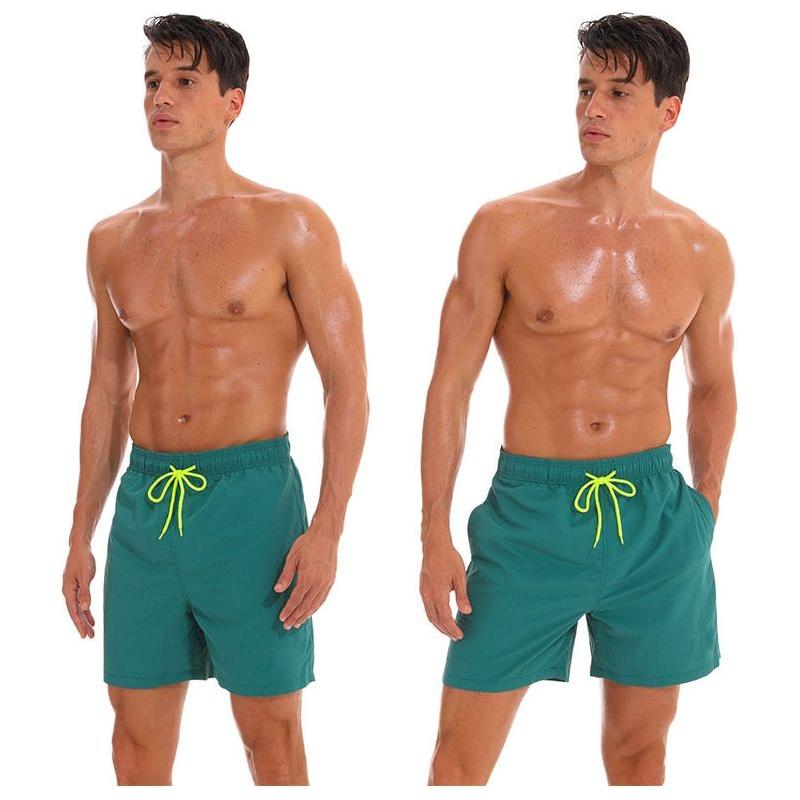 Men's Quick Dry Swim Shorts Drawstring Elastic Waist Side Pockets Beach Volleyball - Frimunt Clothing Co.