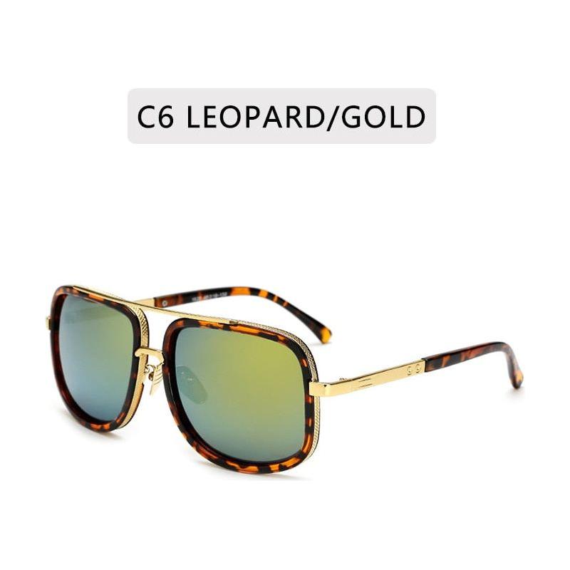 New Fashion Big Frame Men Colored Lens Retro High Quality Sunglasses 400 UV Protection - Frimunt Clothing Co.