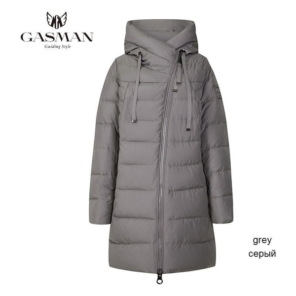Women's Long Puffer Winter Down Jacket Thick Hooded Parka Warm Winter Coat - Frimunt Clothing Co.