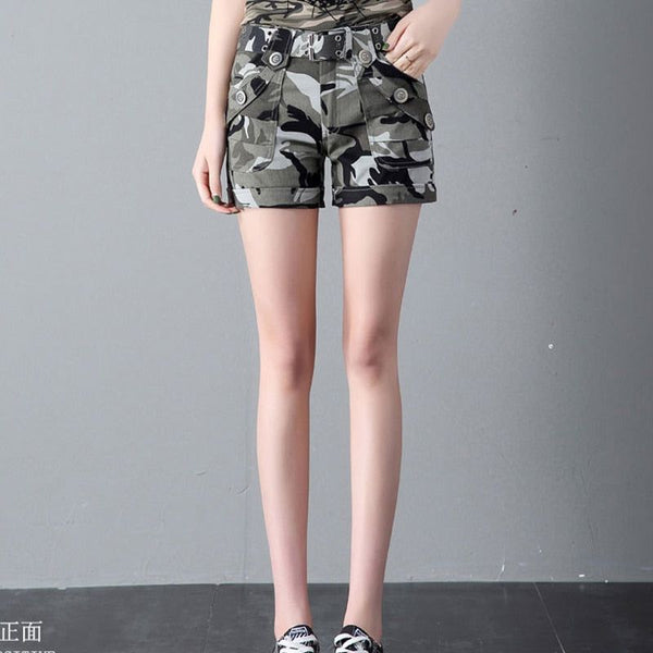Summer Fashion Camouflage Women's Mini Shorts Casual Plus Sizes Available W484
