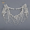 Bridal Neck Shawl with Rhinestone Crystals Beaded Designer Jewelry - Frimunt Clothing Co.