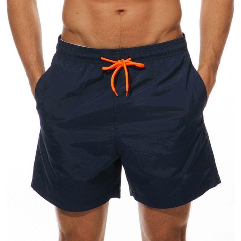 Men's Quick Dry Swim Shorts Drawstring Elastic Waist Side Pockets Beach Volleyball - Frimunt Clothing Co.
