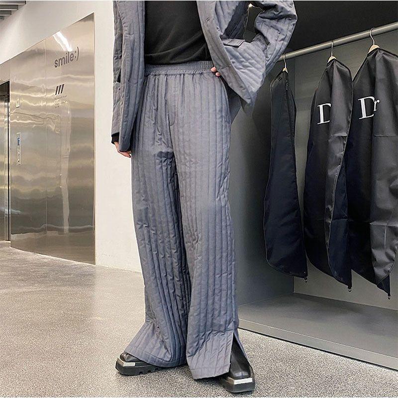 Men's Winter Thick Padded Warm Loose Baggy Casual Pants - Frimunt Clothing Co.