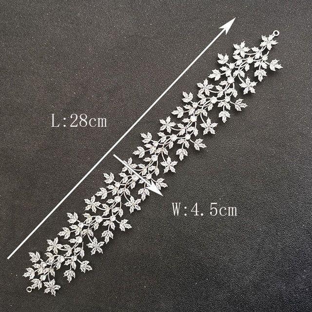 Luxury Flexible Full Cubic Zircon Bridal Tiara Headband Bride Bridesmaids Crown - Frimunt Clothing Co.