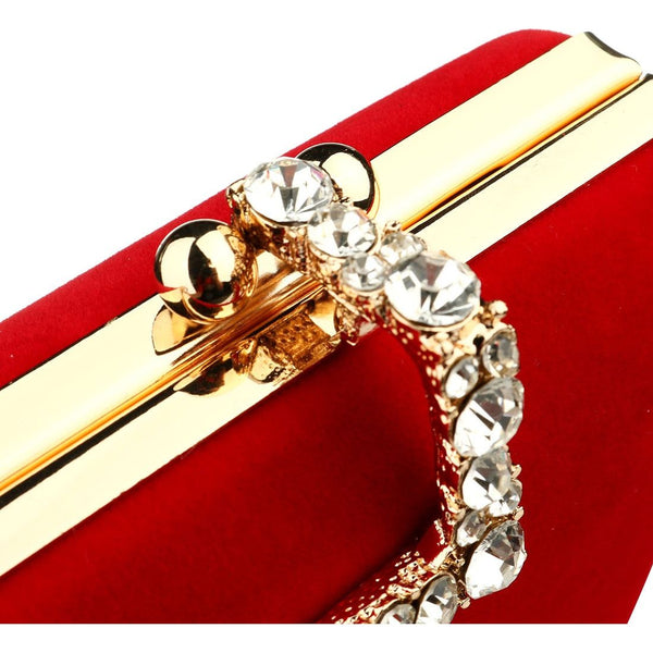 Women's Elegant Clutch Bag Luxury Bag Shoulder Handbags Wedding Party Flanelette Pouch Many Colors