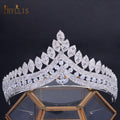 Zircon Princess Wedding Bridal Tiaras and Crowns Pageant Hair Jewelry Headpieces - Frimunt Clothing Co.