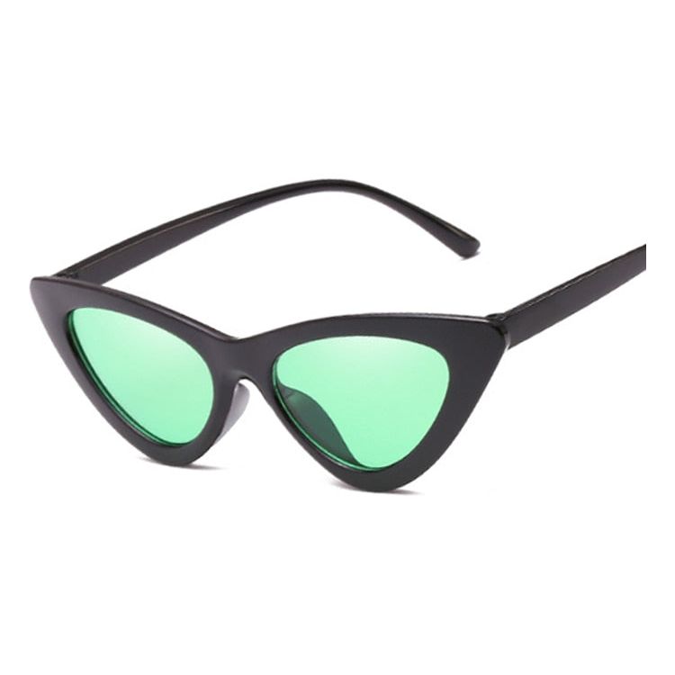 Women's Vintage Leopard Cat Eye Sunglasses Small Frame Brand Designer Ocean Mirror UV400 - Frimunt Clothing Co.