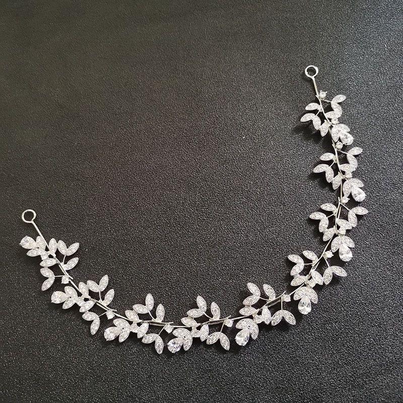 Luxury Flexible Full Cubic Zircon Bridal Tiara Headband Bride Bridesmaids Crown - Frimunt Clothing Co.