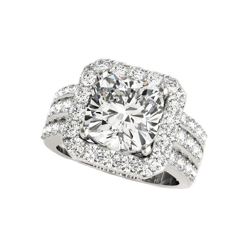 Luxury Women's Ring Round Cut 3 Carat 925 Sterling Silver Fashion Jewelry