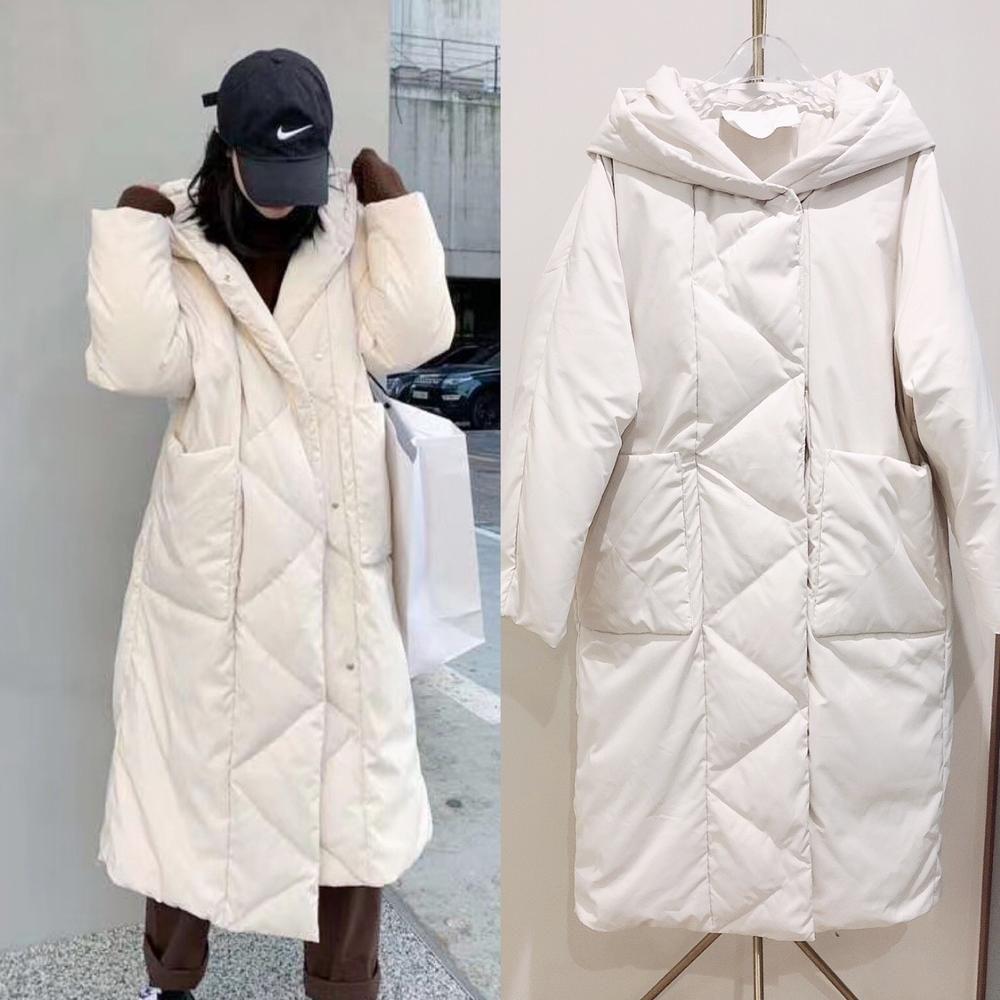 S- 7XL Winter Oversize Warm Duck Down Coat Female X-Long Down Warm Jacket Hooded Cocoon Style - Frimunt Clothing Co.