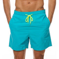 Men's Quick Dry Swim Shorts Drawstring Elastic Waist Side Pockets Beach Volleyball - Frimunt Clothing Co.
