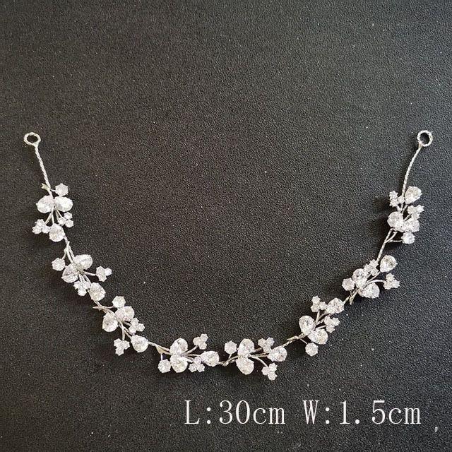 Luxury Flexible Full Cubic Zircon Bridal Tiara Headband Bride Bridesmaids Crown - Frimunt Clothing Co.