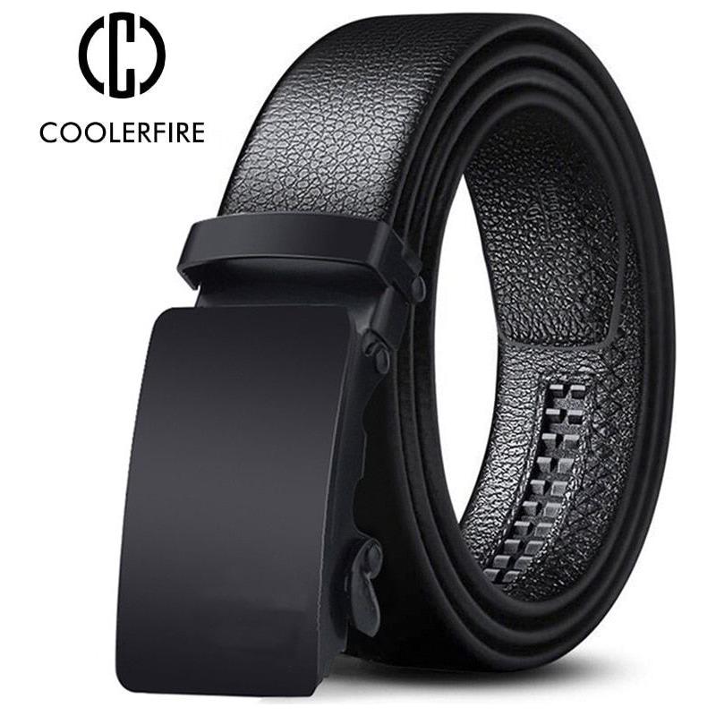 Men's Metal Luxury Brand Automatic Buckle Leather High Quality Belts - Business Casual ZDP001A - Frimunt Clothing Co.
