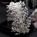 Luxurious Rhinestone Headband Silver Hair Accessories Bling Bride Tiaras - Frimunt Clothing Co.