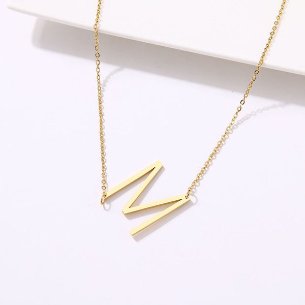 316L Stainless Steel 26 Letters Necklace For Women Pendant Initial No Fade Necklaces - Frimunt Clothing Co.