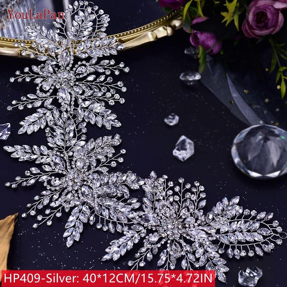 Bride Crown/Hair Vine With Rhinestones Luxury Bridal Headwear Accessories - Frimunt Clothing Co.