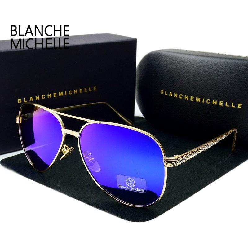 High Quality Classic Aviator Women's Polarized UV400 Sunglass Mirror With Box - Frimunt Clothing Co.