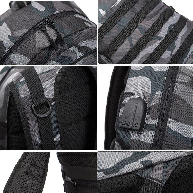 Men's Backpack Laptop Bag Military Tactical Backpack Student Schoolbag Camouflage Travel - Frimunt Clothing Co.