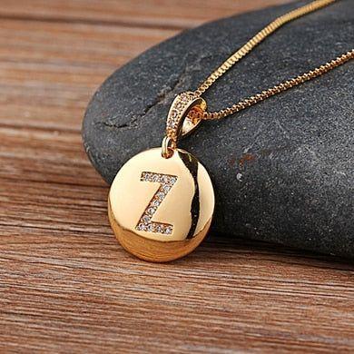 Hot Sale Top Quality Women's Initial Letter Necklace Gold Color 26 Letters Charm Pendants - Frimunt Clothing Co.