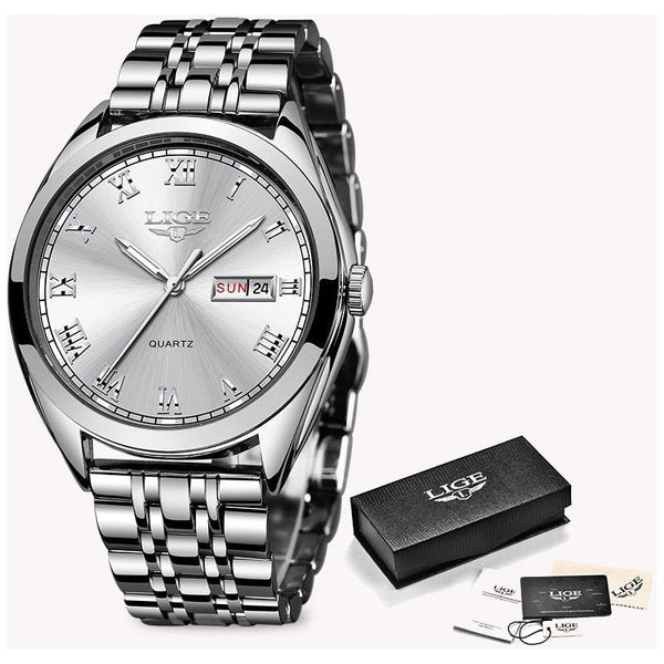 New Elegant Business Women Wristwatch Calendar Quartz Watch Luxury Fashion