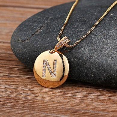 Hot Sale Top Quality Women's Initial Letter Necklace Gold Color 26 Letters Charm Pendants - Frimunt Clothing Co.