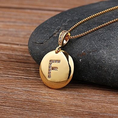 Hot Sale Top Quality Women's Initial Letter Necklace Gold Color 26 Letters Charm Pendants - Frimunt Clothing Co.