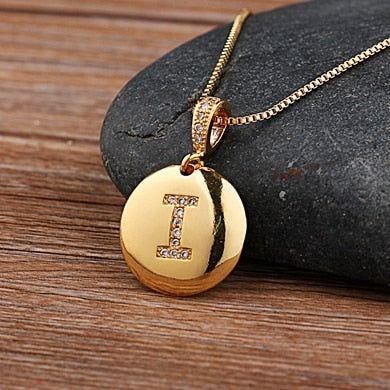 Hot Sale Top Quality Women's Initial Letter Necklace Gold Color 26 Letters Charm Pendants - Frimunt Clothing Co.