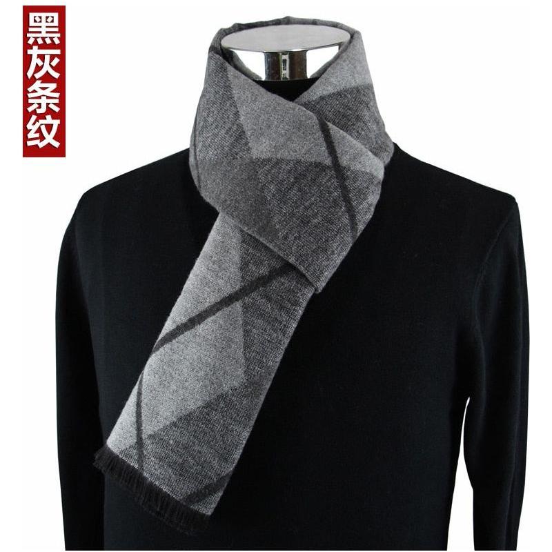 Newest Fashion Design Men's Winter High Quality Cashmere Scarf Warm Neckerchief Scarves - Frimunt Clothing Co.