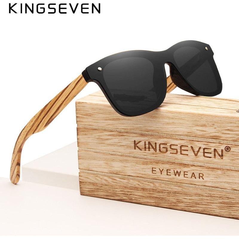 Brand Designer Polarized Lens New Zebra Wood Sunglasses UV400 Protection Unisex With Wood Case & Accessories - Frimunt Clothing Co.