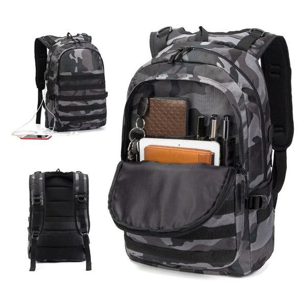Men's Backpack Laptop Bag Military Tactical Backpack Student Schoolbag Camouflage Travel - Frimunt Clothing Co.
