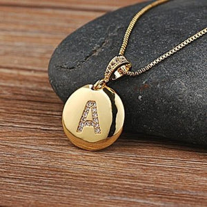 Hot Sale Top Quality Women's Initial Letter Necklace Gold Color 26 Letters Charm Pendants - Frimunt Clothing Co.
