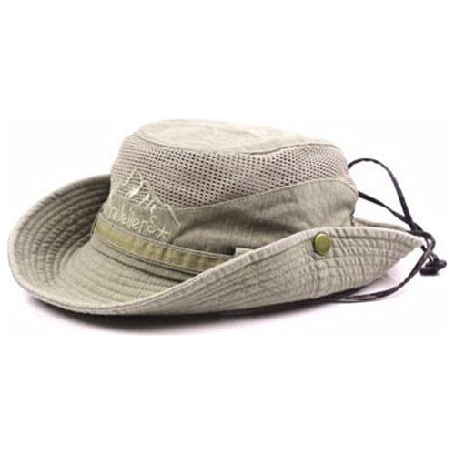Adult Men's Summer Mesh Breathable Retro 100% Cotton Panama Hat Jungle Fishing Beach - Frimunt Clothing Co.